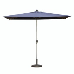 Rectangle Patio Umbrella with Crank Lift and Tilt Function, Navy Blue (Base not included)