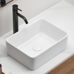 Rectangular Vessel Sink, 16"X12" Small Bowl Bathroom Vessel Sink